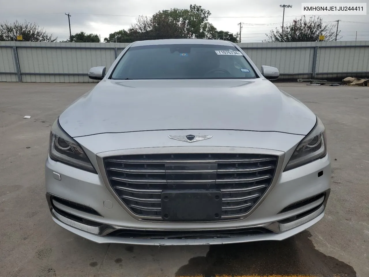 2018 Genesis G80 Base VIN: KMHGN4JE1JU244411 Lot: 71076734