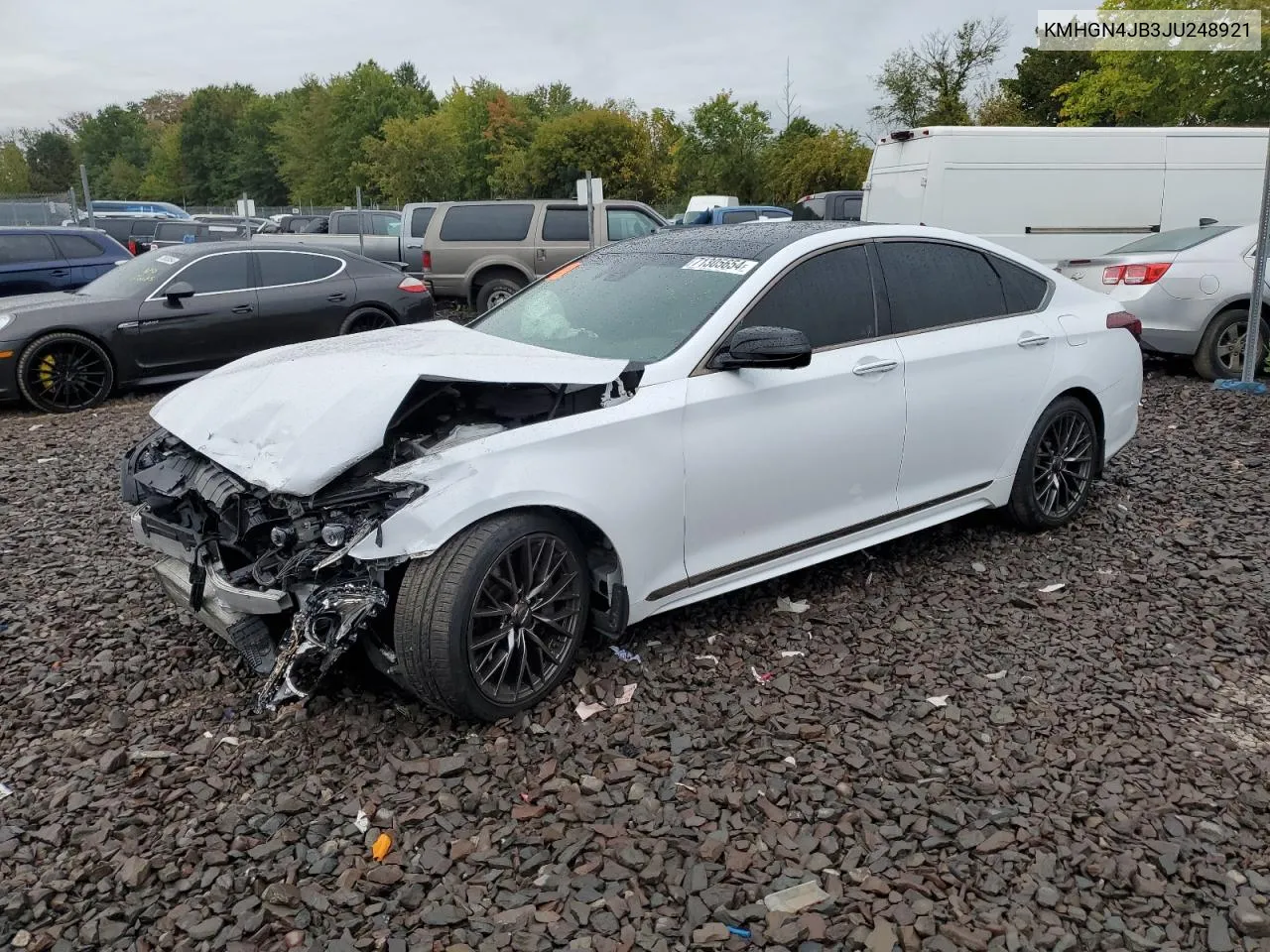 2018 Genesis G80 Sport VIN: KMHGN4JB3JU248921 Lot: 71305654