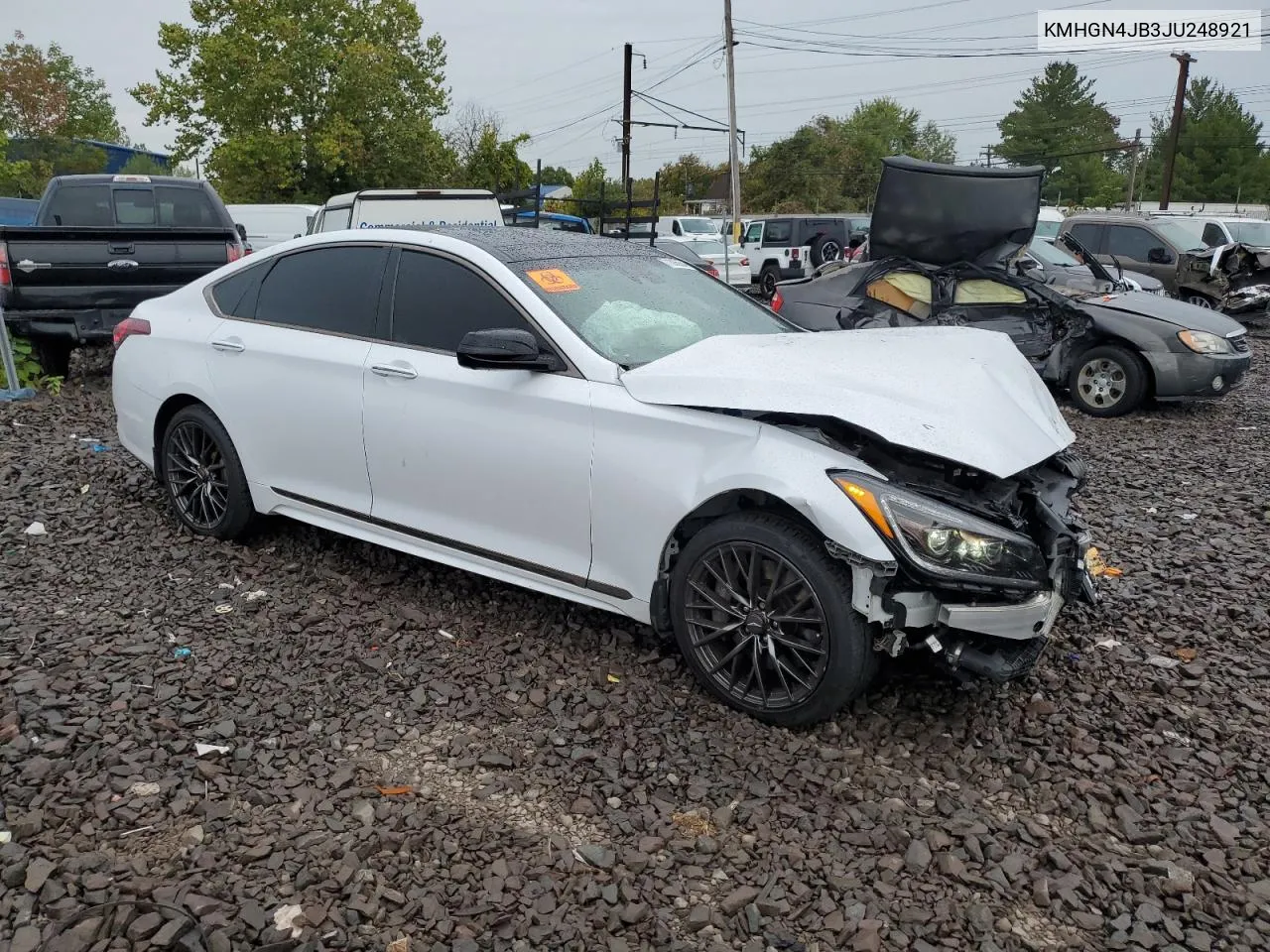 2018 Genesis G80 Sport VIN: KMHGN4JB3JU248921 Lot: 71305654