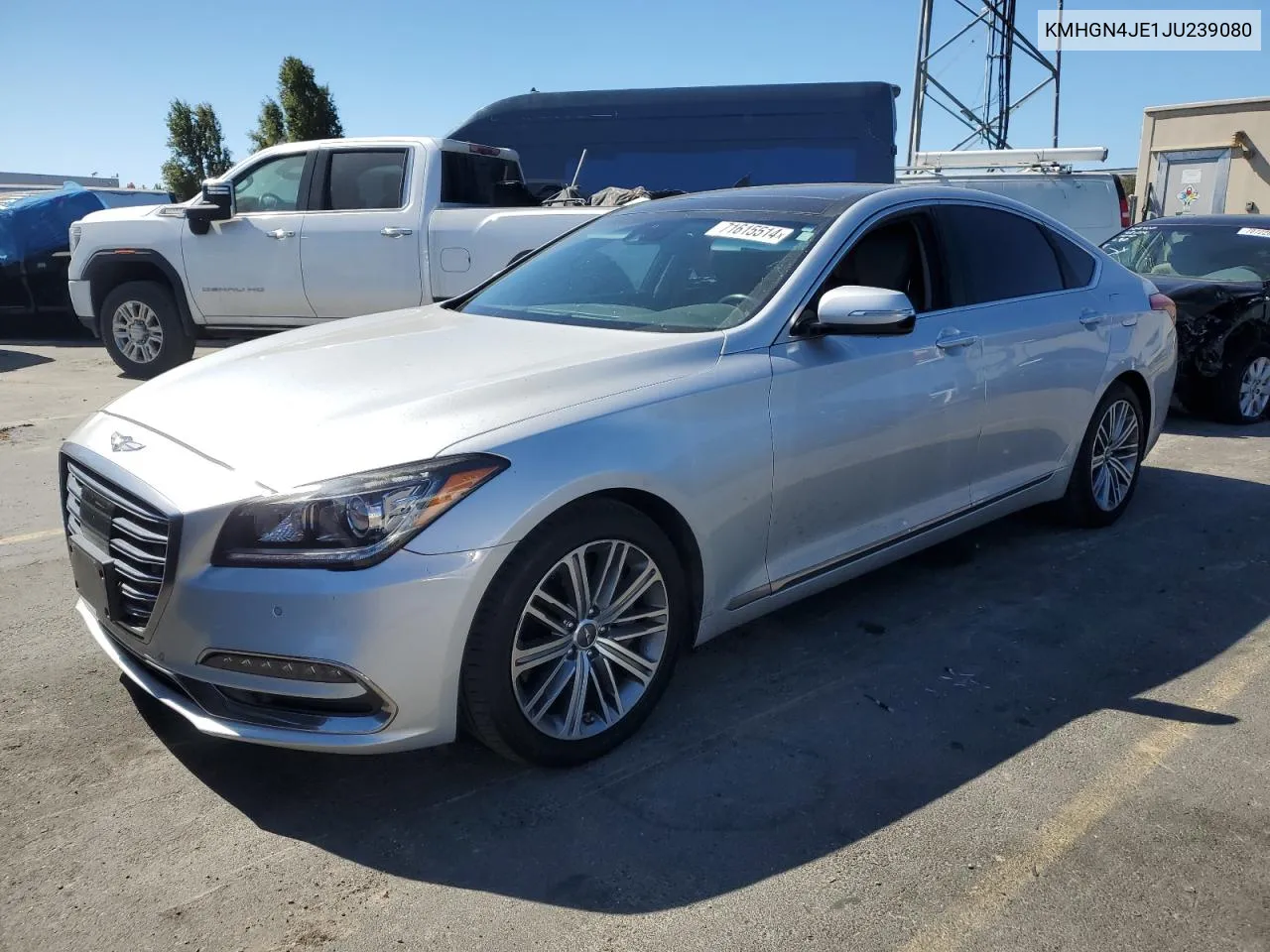 2018 Genesis G80 Base VIN: KMHGN4JE1JU239080 Lot: 71615514