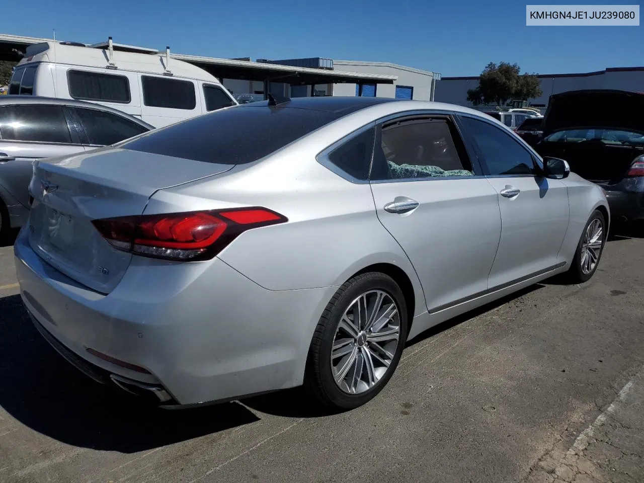 2018 Genesis G80 Base VIN: KMHGN4JE1JU239080 Lot: 71615514