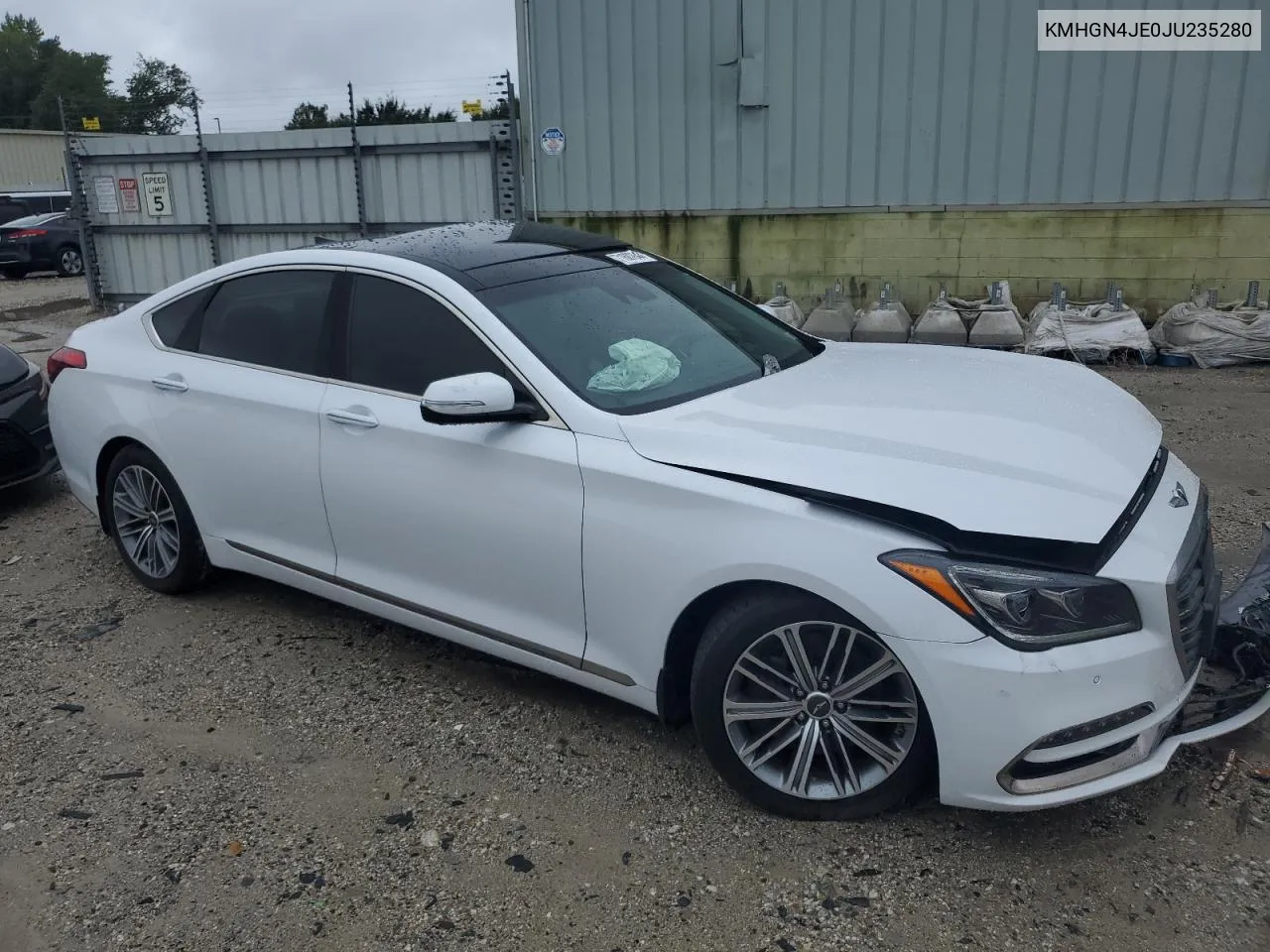 2018 Genesis G80 Base VIN: KMHGN4JE0JU235280 Lot: 71687644