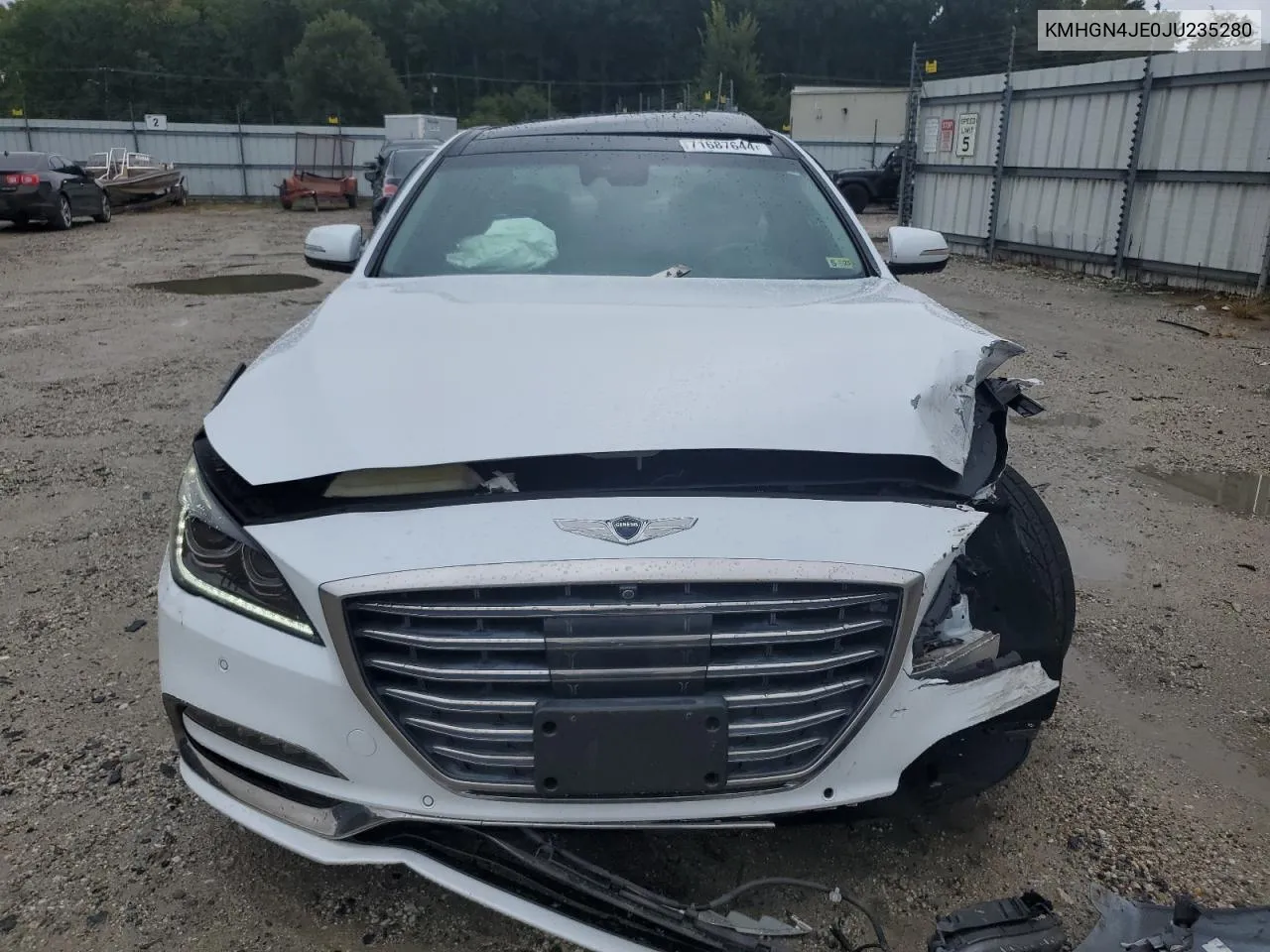 2018 Genesis G80 Base VIN: KMHGN4JE0JU235280 Lot: 71687644