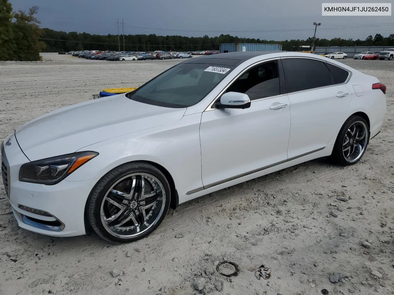 2018 Genesis G80 Ultimate VIN: KMHGN4JF1JU262450 Lot: 71837334