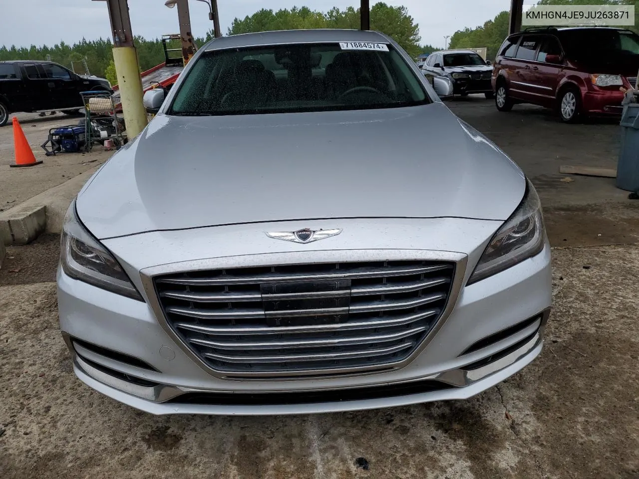 2018 Genesis G80 Base VIN: KMHGN4JE9JU263871 Lot: 71884574