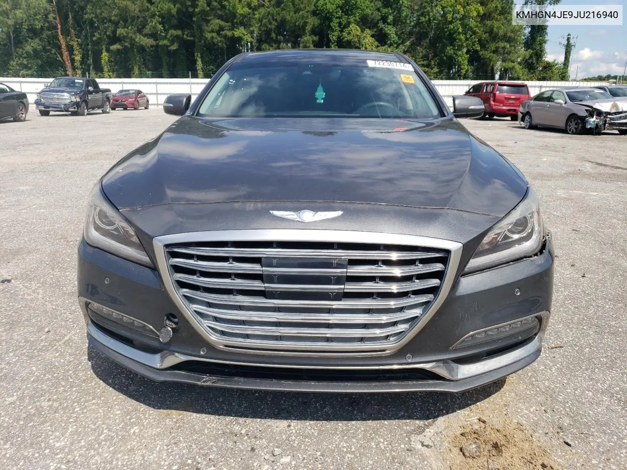 2018 Genesis G80 Base VIN: KMHGN4JE9JU216940 Lot: 72230714