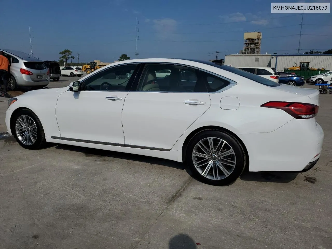 2018 Genesis G80 Base VIN: KMHGN4JE0JU216079 Lot: 72287184