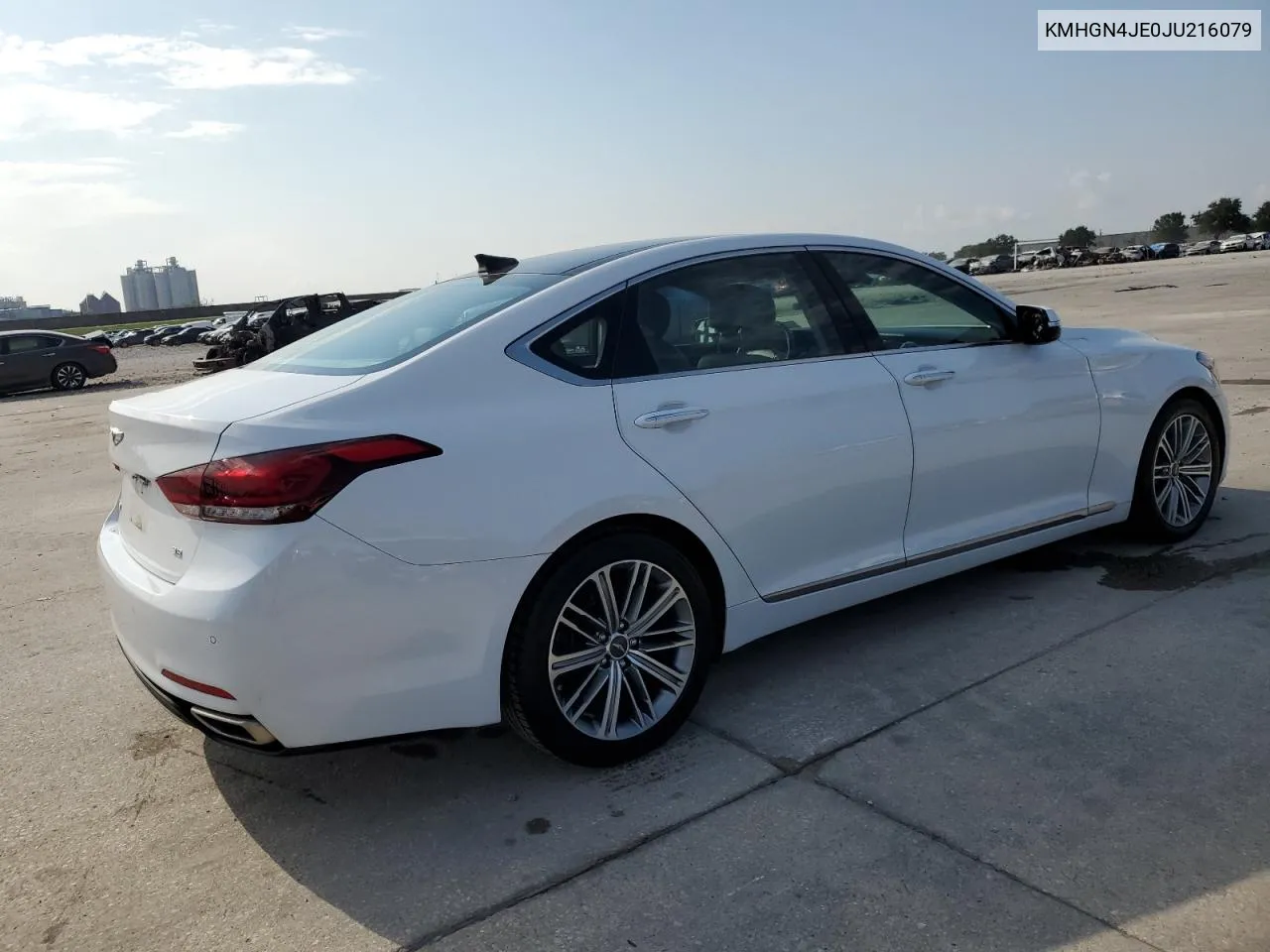 2018 Genesis G80 Base VIN: KMHGN4JE0JU216079 Lot: 72287184