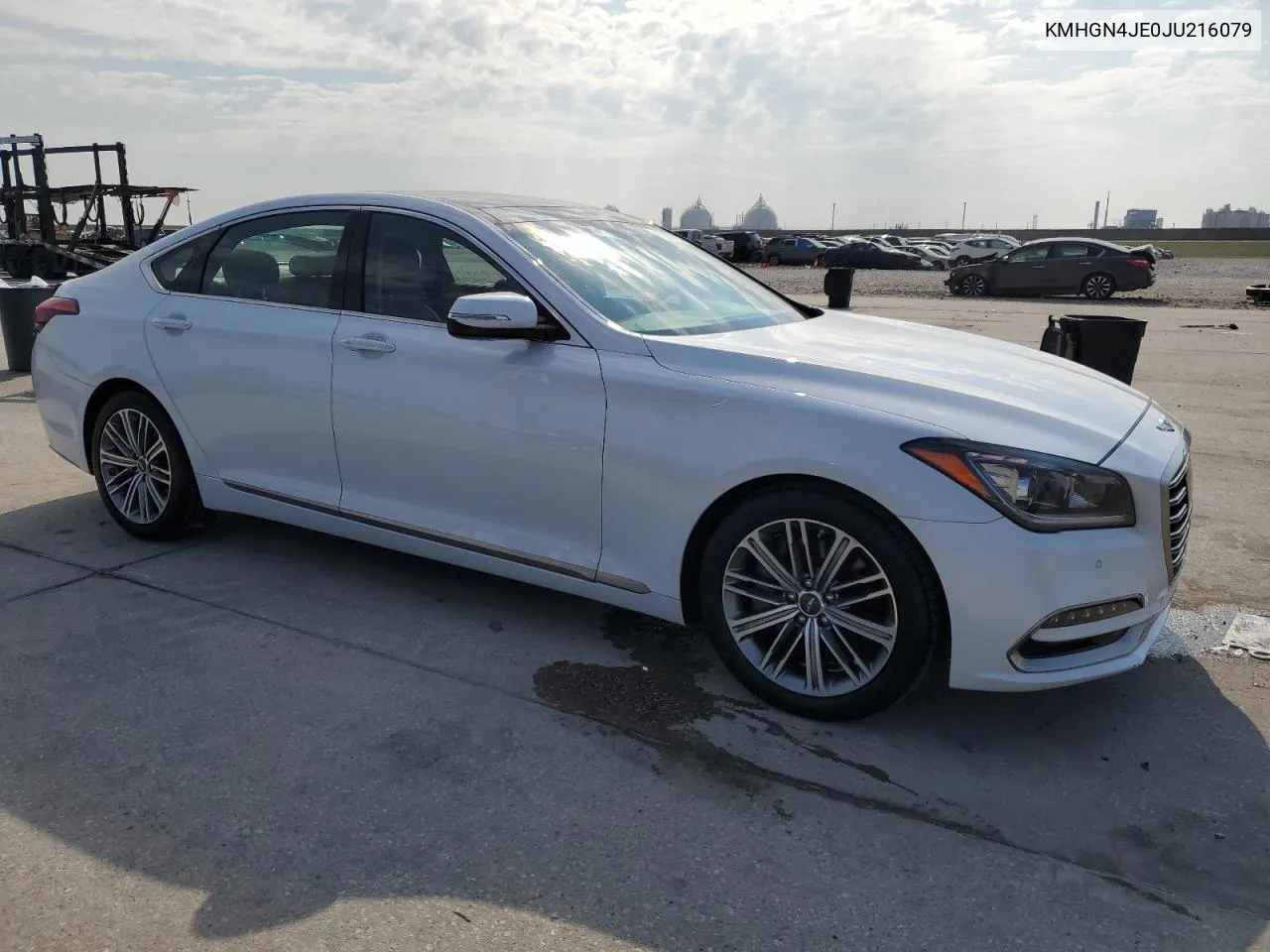 2018 Genesis G80 Base VIN: KMHGN4JE0JU216079 Lot: 72287184