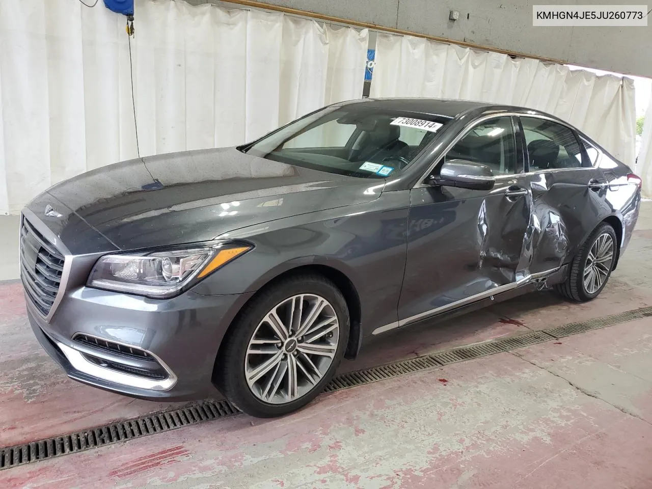 2018 Genesis G80 Base VIN: KMHGN4JE5JU260773 Lot: 73008914