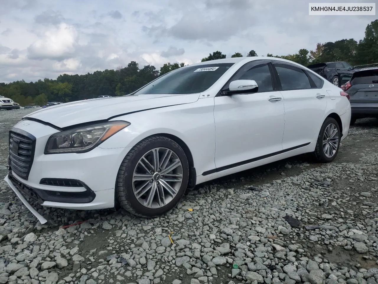 2018 Genesis G80 Base VIN: KMHGN4JE4JU238537 Lot: 73044464