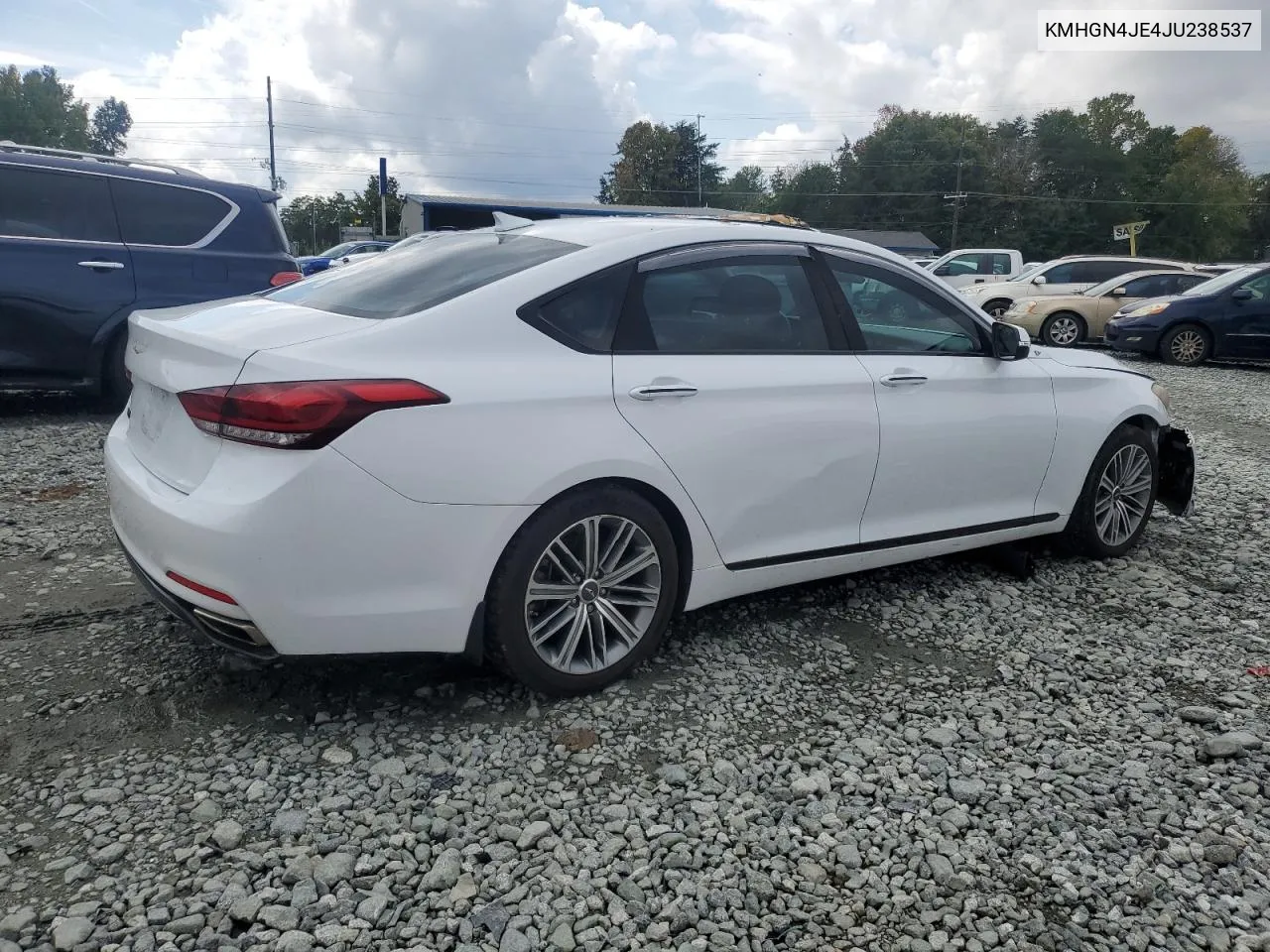 2018 Genesis G80 Base VIN: KMHGN4JE4JU238537 Lot: 73044464