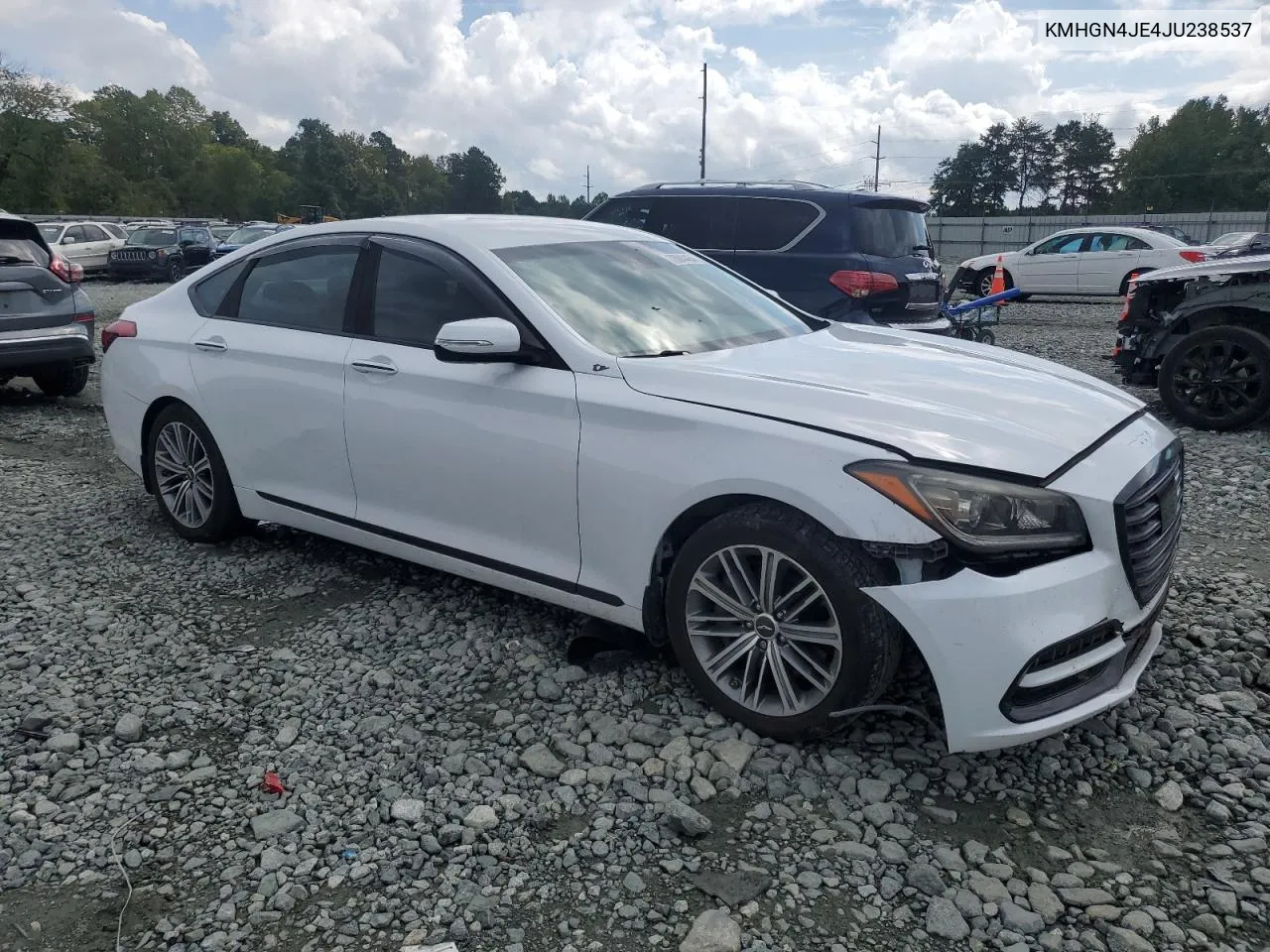 2018 Genesis G80 Base VIN: KMHGN4JE4JU238537 Lot: 73044464