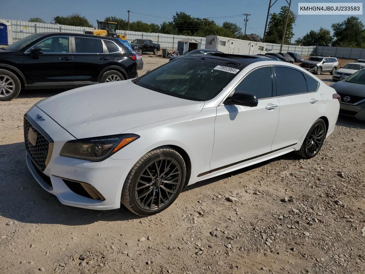 2018 Genesis G80 Sport VIN: KMHGN4JB0JU233583 Lot: 73853964