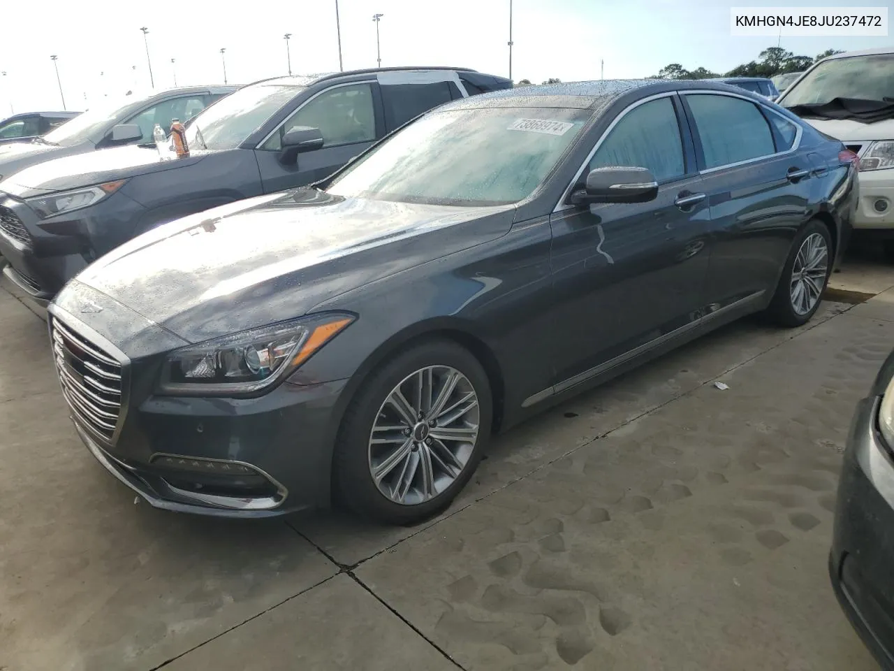 2018 Genesis G80 Base VIN: KMHGN4JE8JU237472 Lot: 73868974