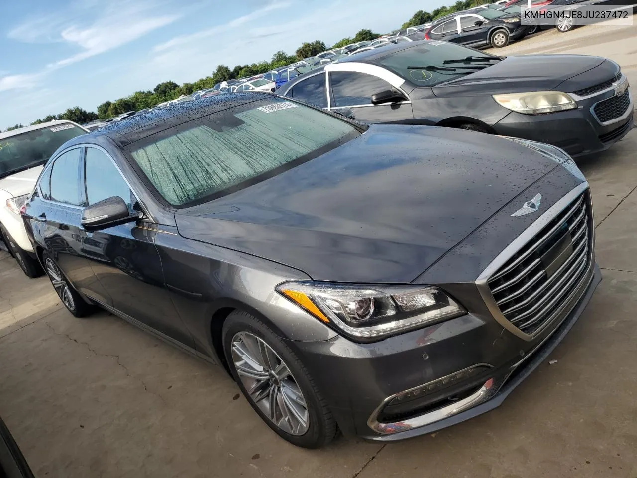 2018 Genesis G80 Base VIN: KMHGN4JE8JU237472 Lot: 73868974