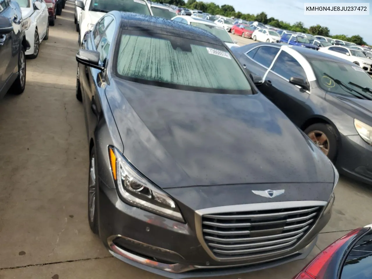 2018 Genesis G80 Base VIN: KMHGN4JE8JU237472 Lot: 73868974