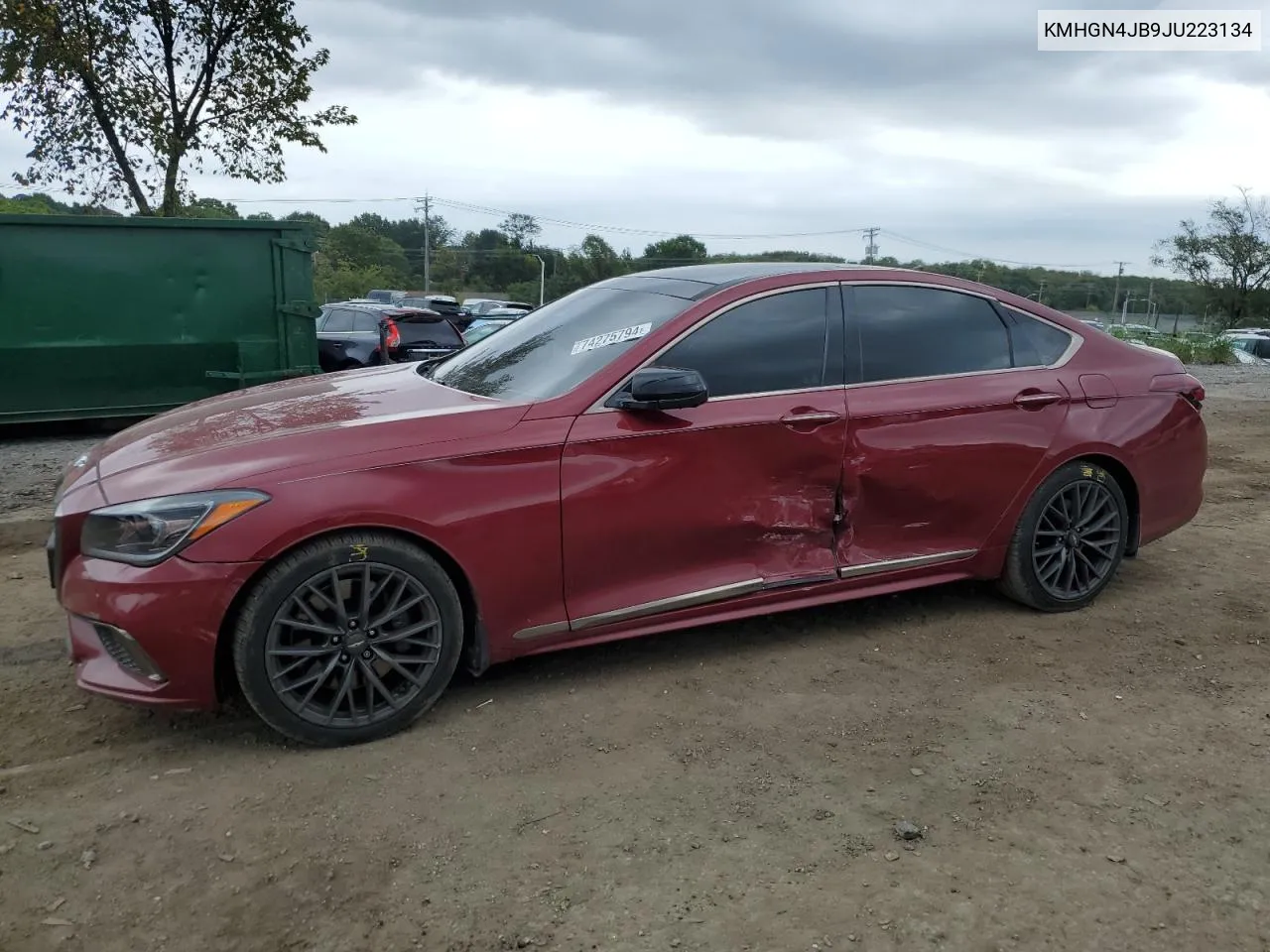 2018 Genesis G80 Sport VIN: KMHGN4JB9JU223134 Lot: 74275794