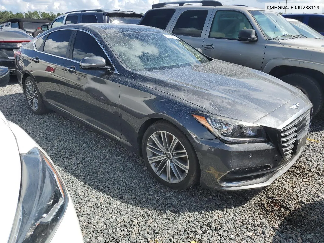 2018 Genesis G80 Base VIN: KMHGN4JE0JU238129 Lot: 74324314