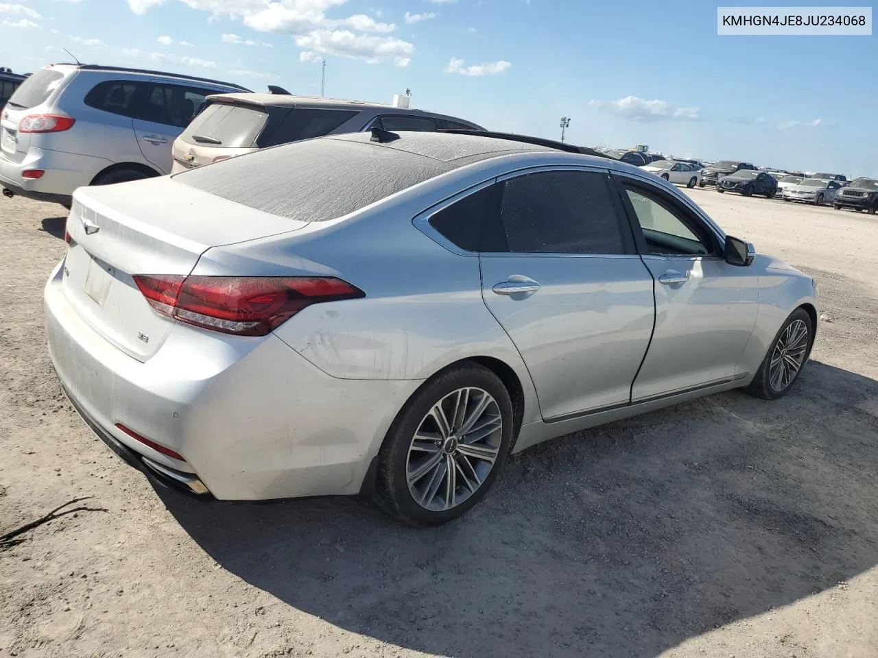 2018 Genesis G80 Base VIN: KMHGN4JE8JU234068 Lot: 75106304