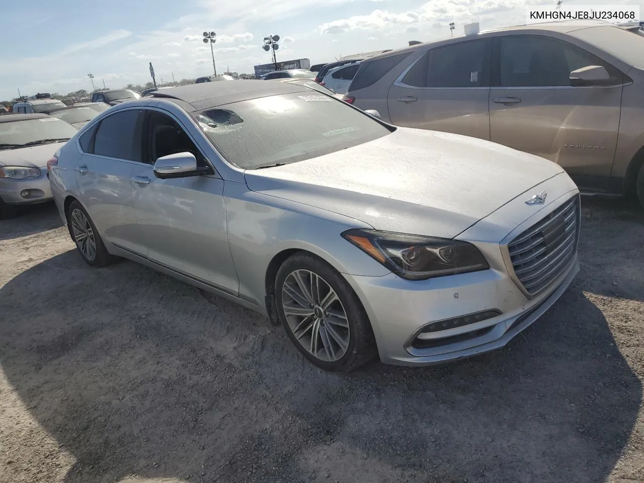 2018 Genesis G80 Base VIN: KMHGN4JE8JU234068 Lot: 75106304