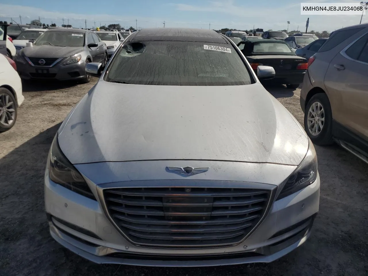 2018 Genesis G80 Base VIN: KMHGN4JE8JU234068 Lot: 75106304