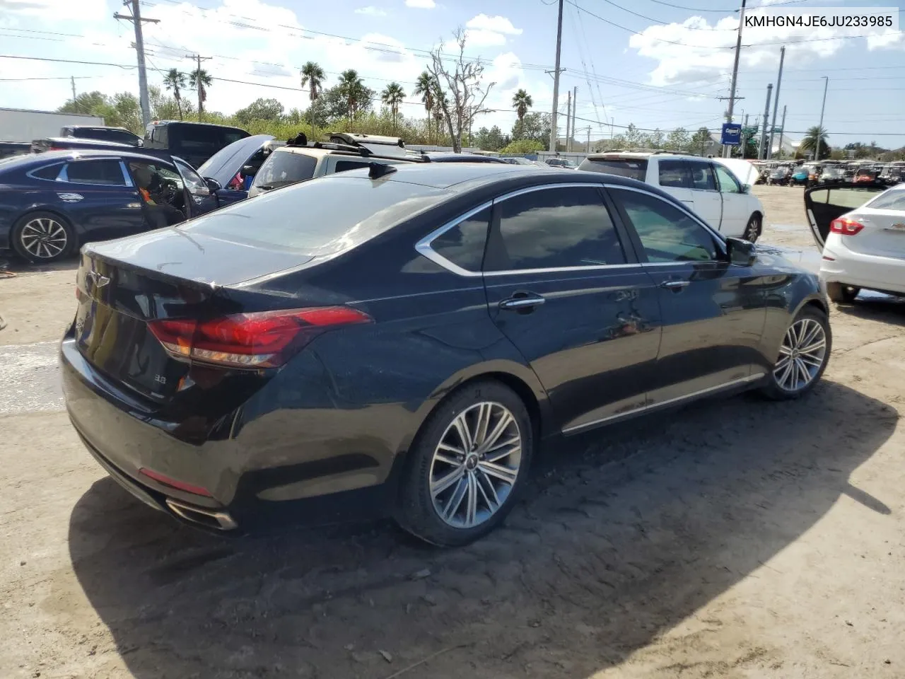 2018 Genesis G80 Base VIN: KMHGN4JE6JU233985 Lot: 75596424