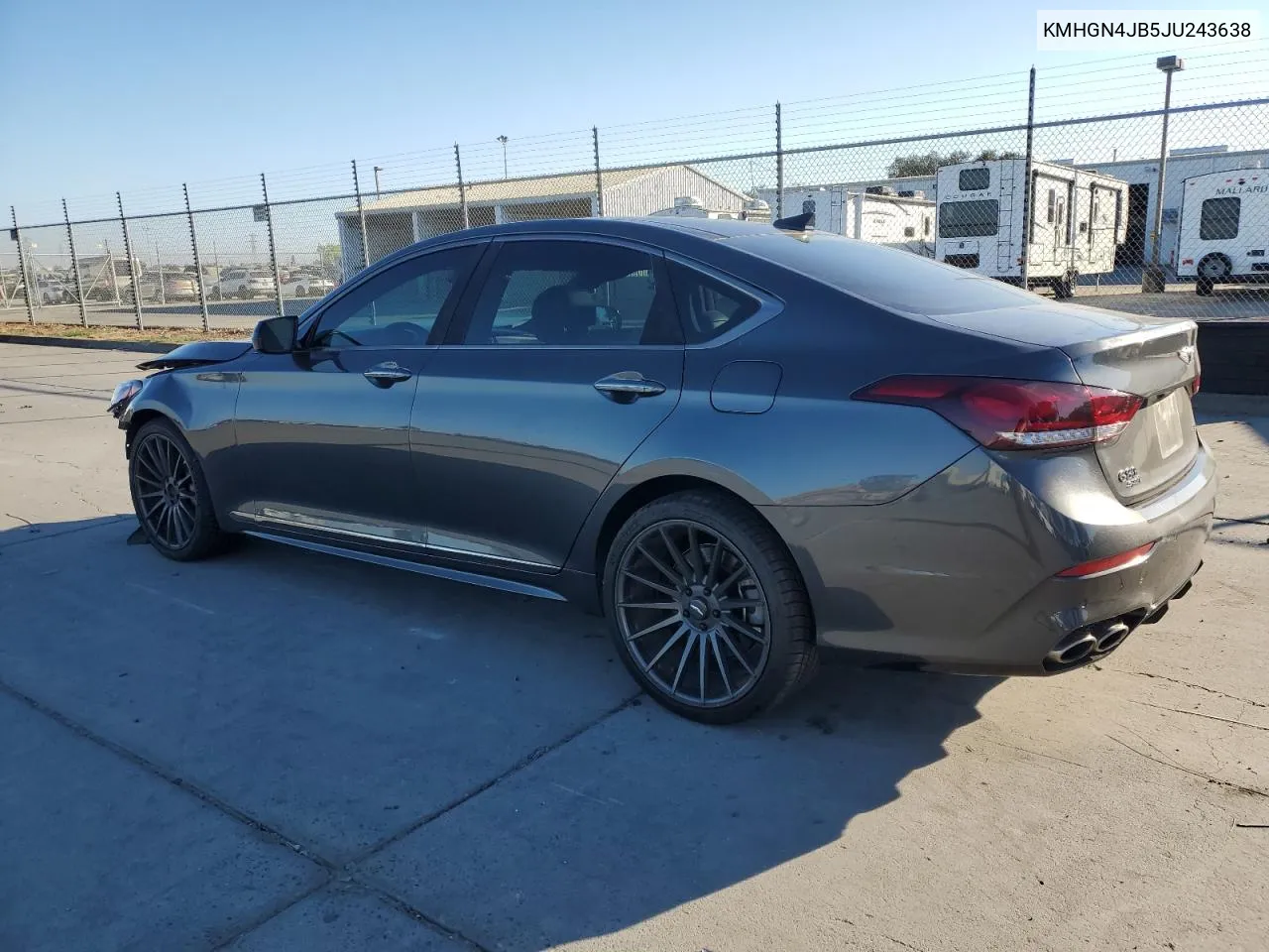 2018 Genesis G80 Sport VIN: KMHGN4JB5JU243638 Lot: 75914214