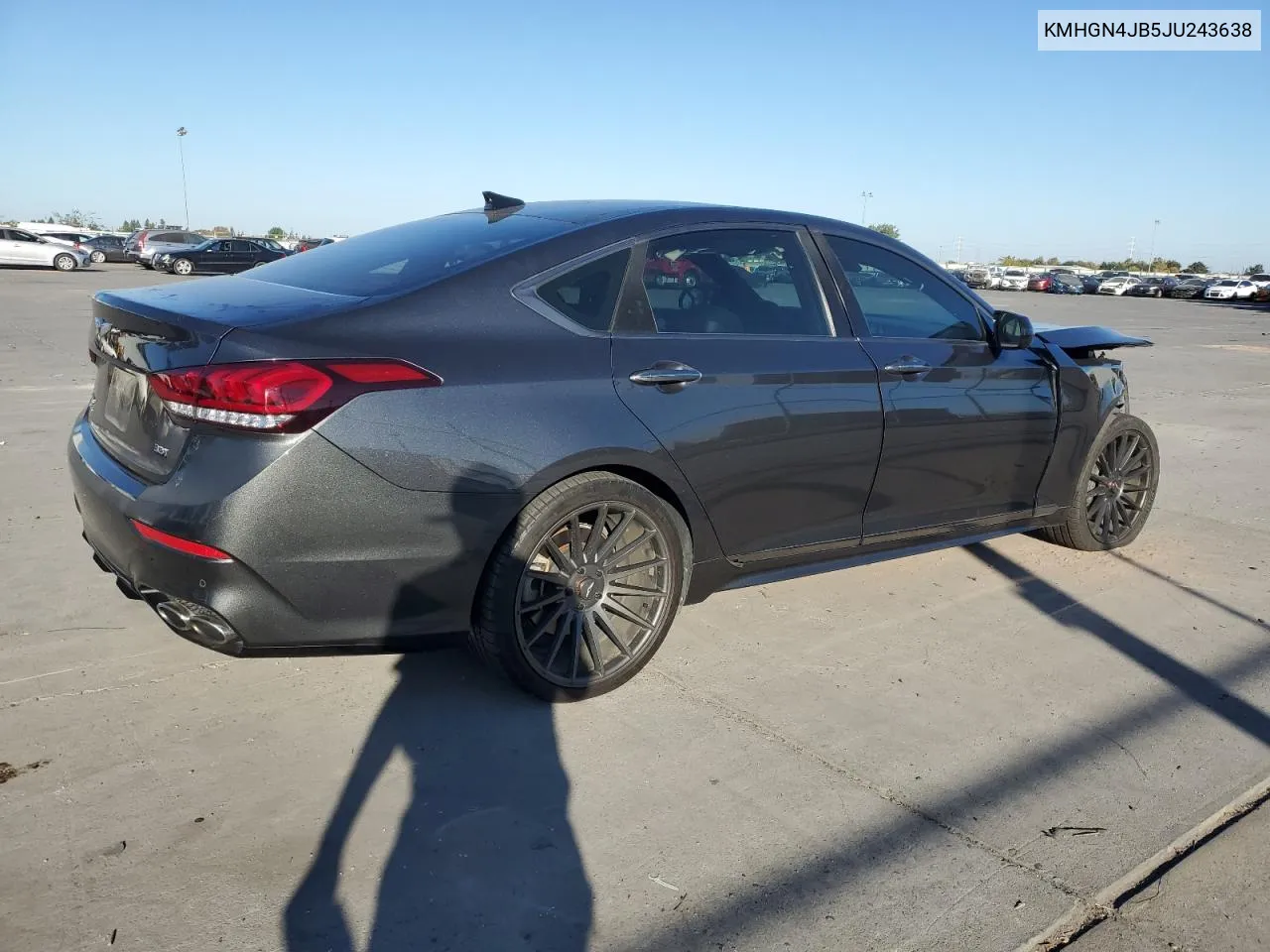 2018 Genesis G80 Sport VIN: KMHGN4JB5JU243638 Lot: 75914214