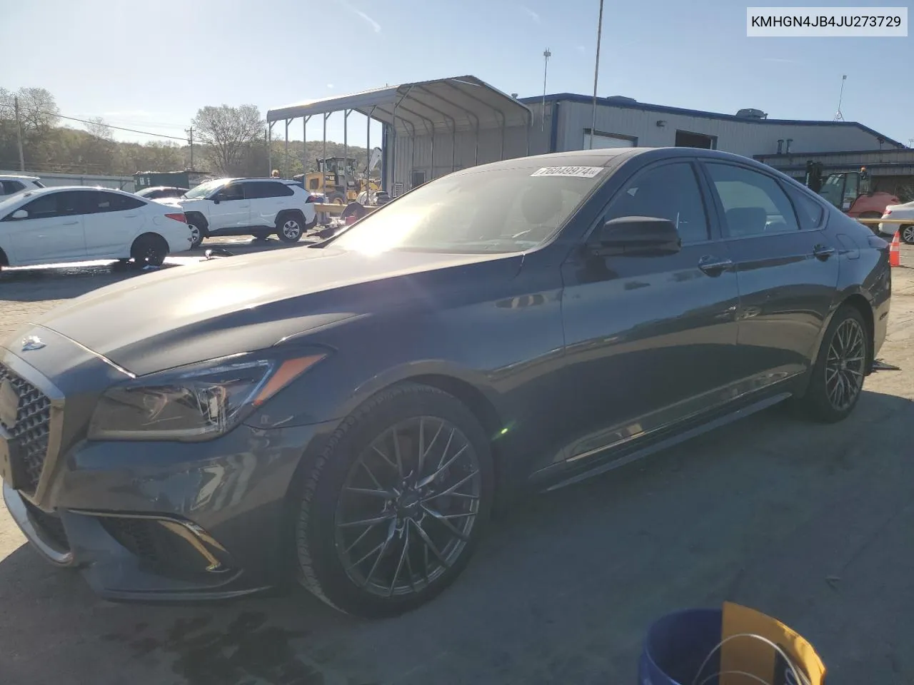 2018 Genesis G80 Sport VIN: KMHGN4JB4JU273729 Lot: 76049974