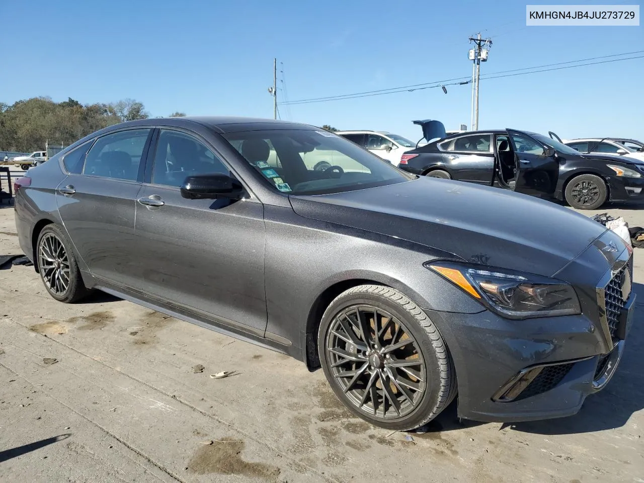 2018 Genesis G80 Sport VIN: KMHGN4JB4JU273729 Lot: 76049974