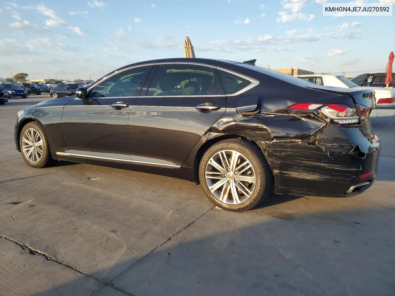 2018 Genesis G80 Base VIN: KMHGN4JE7JU270592 Lot: 77489614