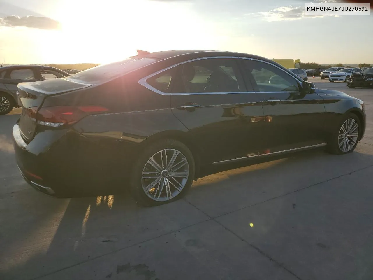 2018 Genesis G80 Base VIN: KMHGN4JE7JU270592 Lot: 77489614