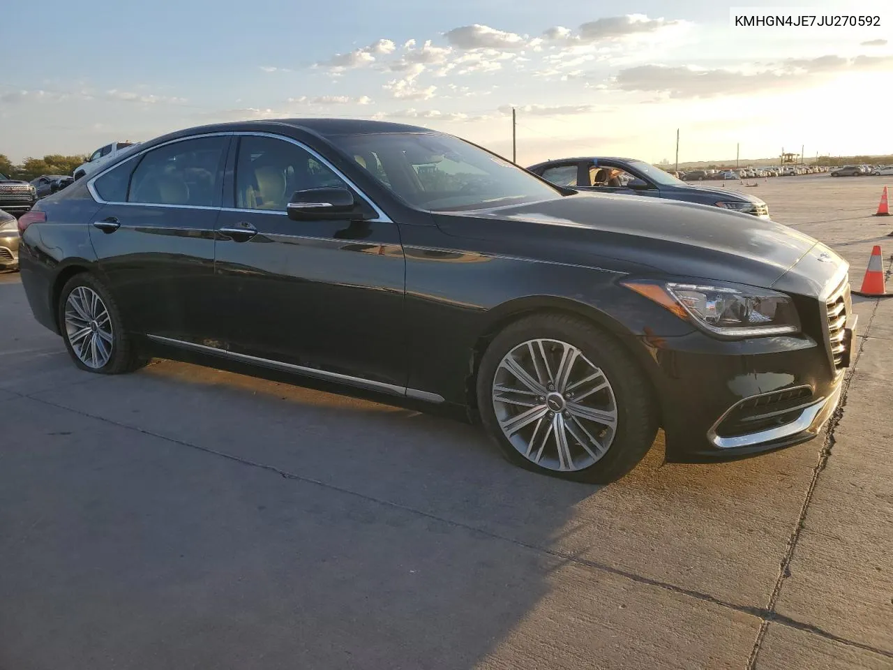 2018 Genesis G80 Base VIN: KMHGN4JE7JU270592 Lot: 77489614