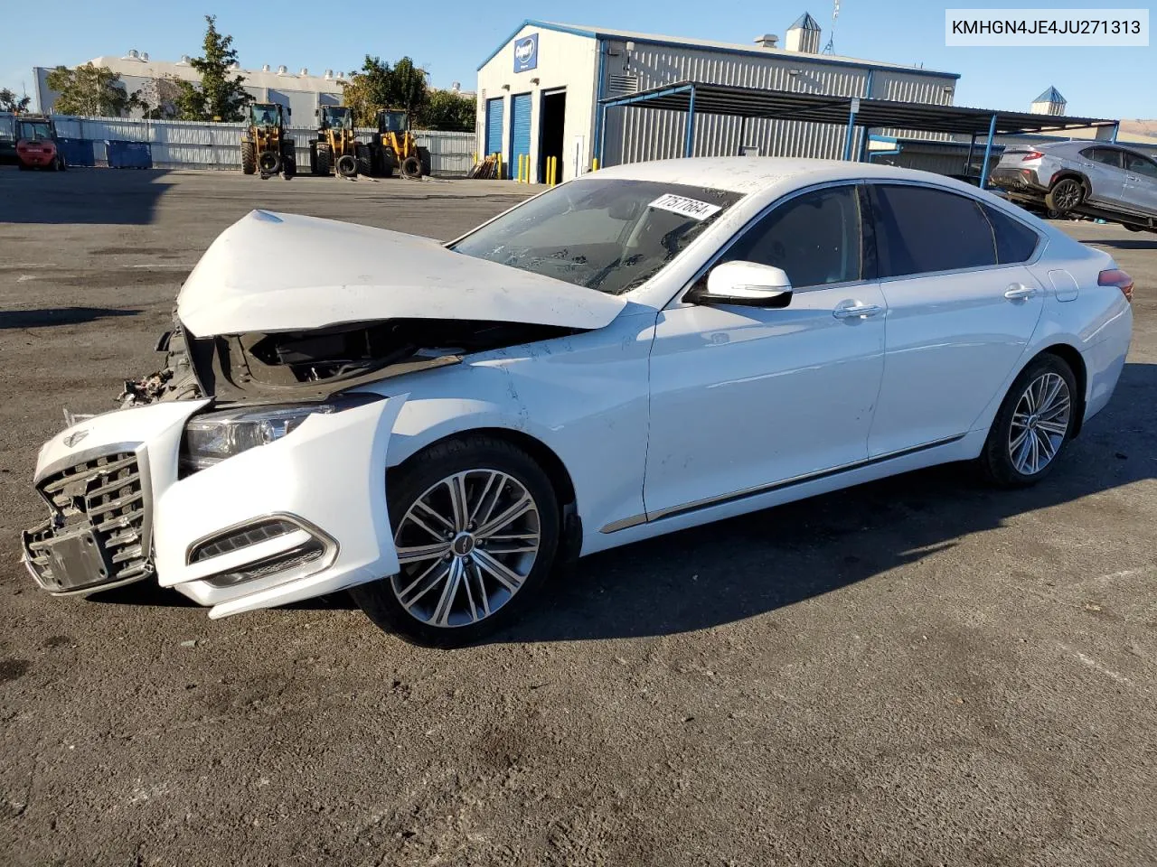 2018 Genesis G80 Base VIN: KMHGN4JE4JU271313 Lot: 77577664