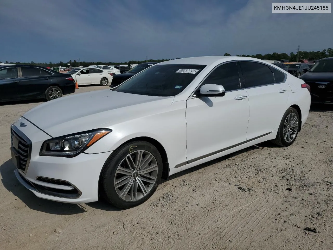 2018 Genesis G80 Base VIN: KMHGN4JE1JU245185 Lot: 80739974