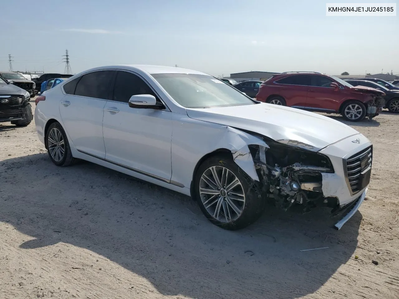 2018 Genesis G80 Base VIN: KMHGN4JE1JU245185 Lot: 80739974