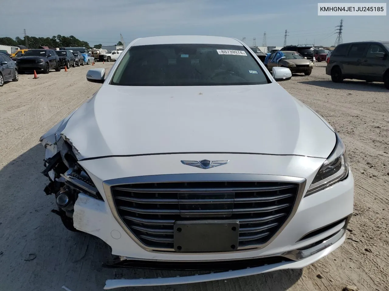 2018 Genesis G80 Base VIN: KMHGN4JE1JU245185 Lot: 80739974