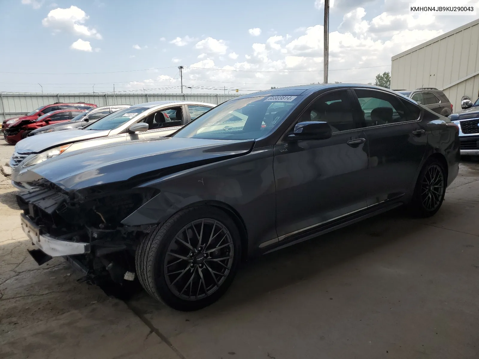 KMHGN4JB9KU290043 2019 Genesis G80 Base