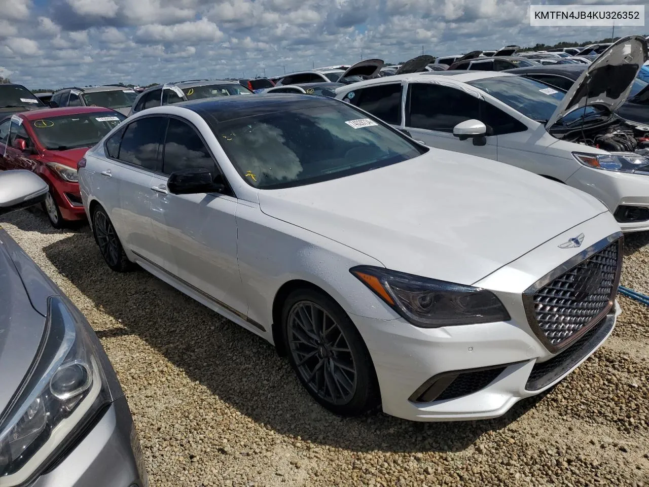 2019 Genesis G80 Base VIN: KMTFN4JB4KU326352 Lot: 74028734