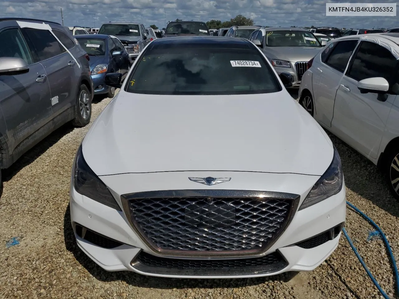 2019 Genesis G80 Base VIN: KMTFN4JB4KU326352 Lot: 74028734