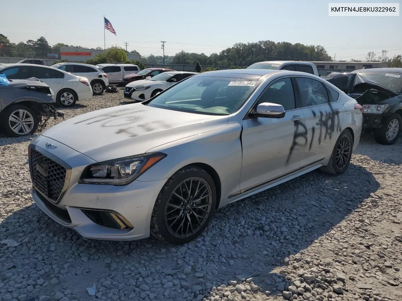 2019 Genesis G80 Base VIN: KMTFN4JE8KU322962 Lot: 75185754