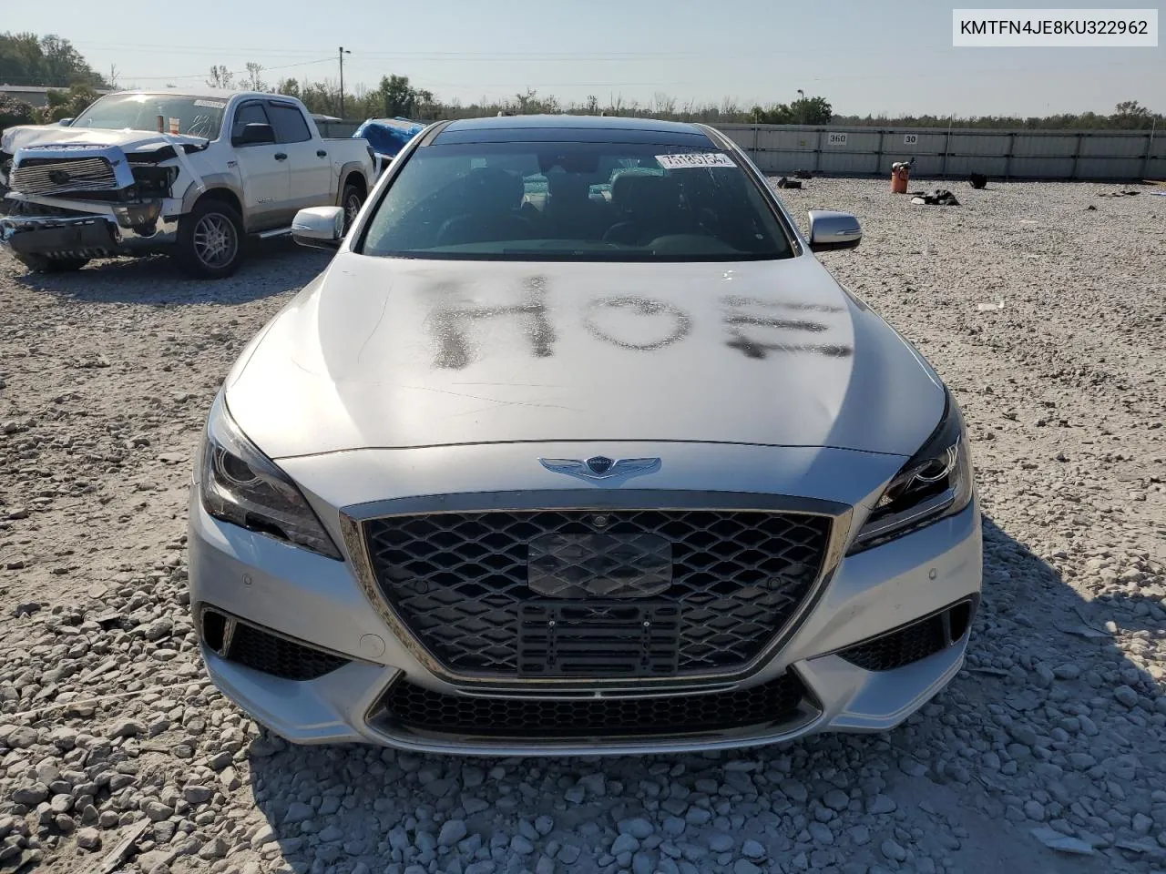 2019 Genesis G80 Base VIN: KMTFN4JE8KU322962 Lot: 75185754