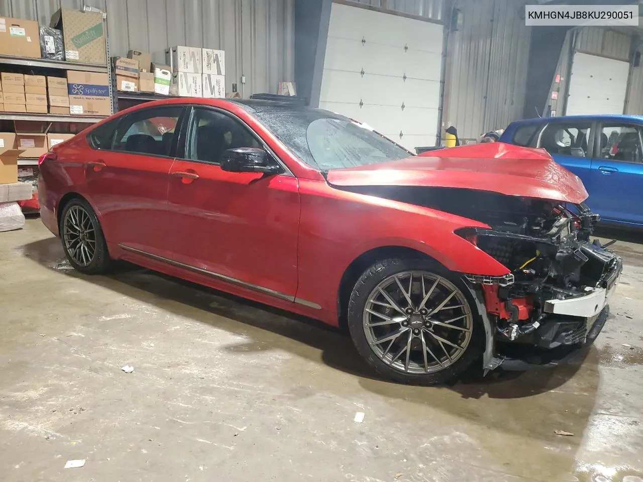 2019 Genesis G80 Base VIN: KMHGN4JB8KU290051 Lot: 75885264