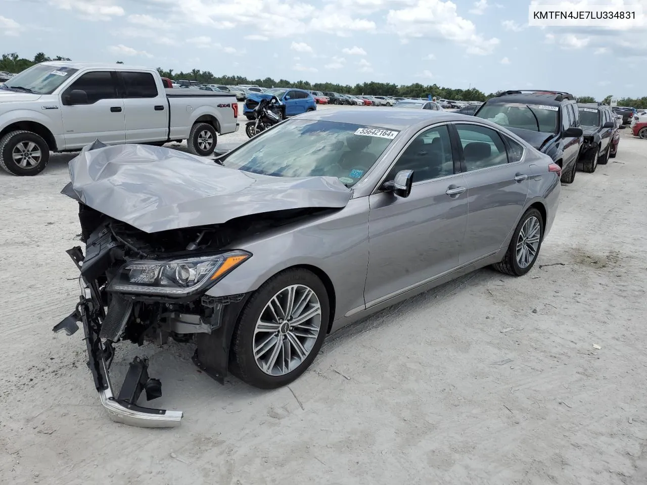 2020 Genesis G80 Base VIN: KMTFN4JE7LU334831 Lot: 55642164