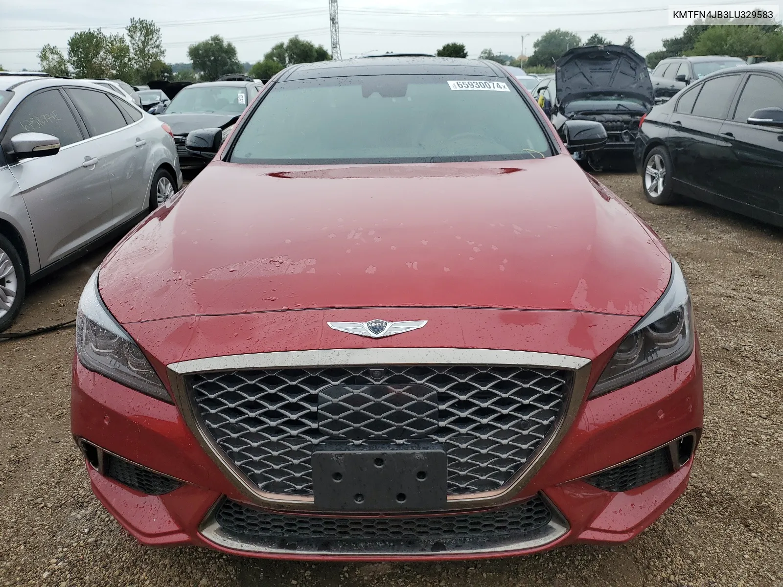 2020 Genesis G80 Base VIN: KMTFN4JB3LU329583 Lot: 65930074