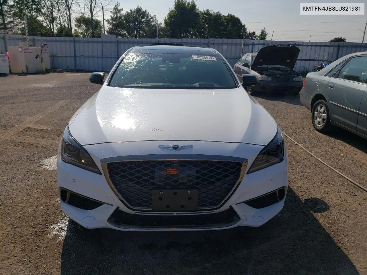 2020 Genesis G80 Base VIN: KMTFN4JB8LU321981 Lot: 70036414