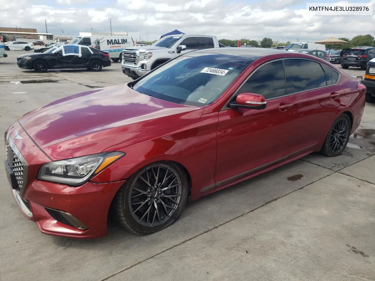 2020 Genesis G80 Base VIN: KMTFN4JE3LU328976 Lot: 72466034