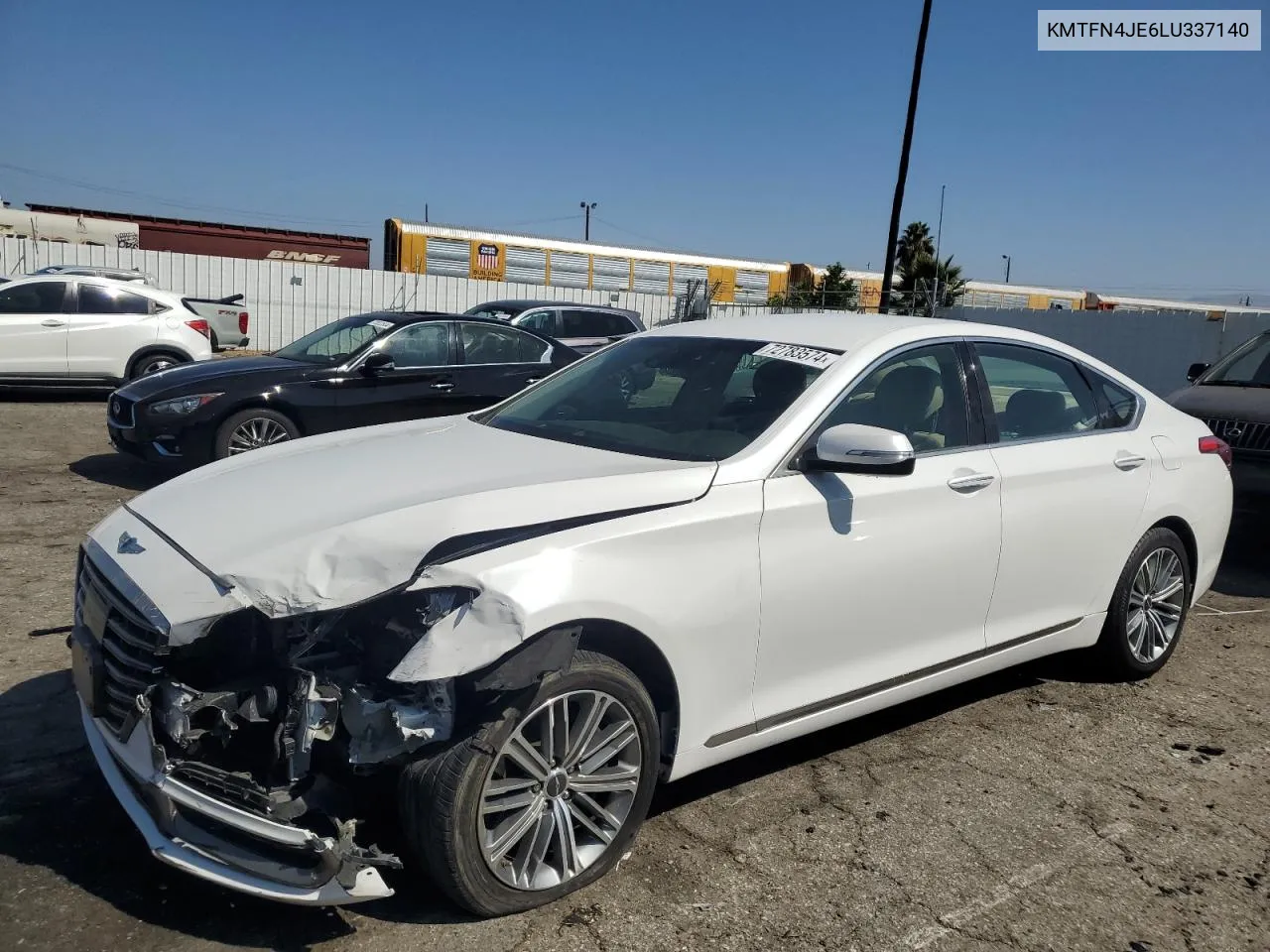 2020 Genesis G80 Base VIN: KMTFN4JE6LU337140 Lot: 72783574