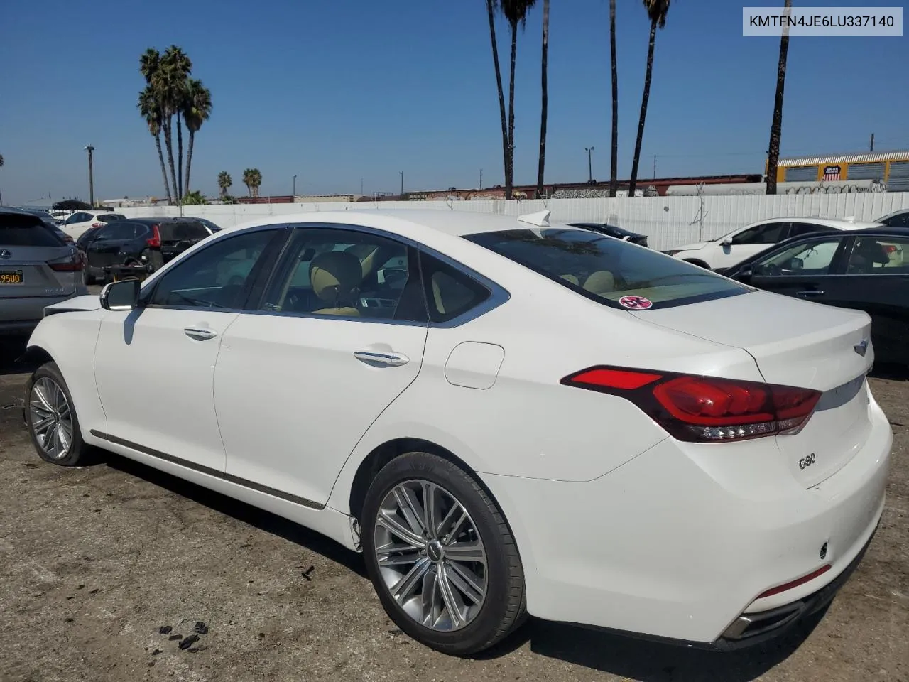 2020 Genesis G80 Base VIN: KMTFN4JE6LU337140 Lot: 72783574